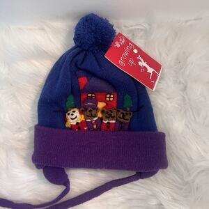 NOS VTG Lord & Taylor Child’s Goldilocks Three Bears Knit Cap With Pom-Pom Top